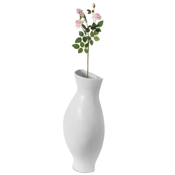 Decorative Split Vase Duo Floor Vase - White, Uniquewise, Mfr#: QI003999.WT