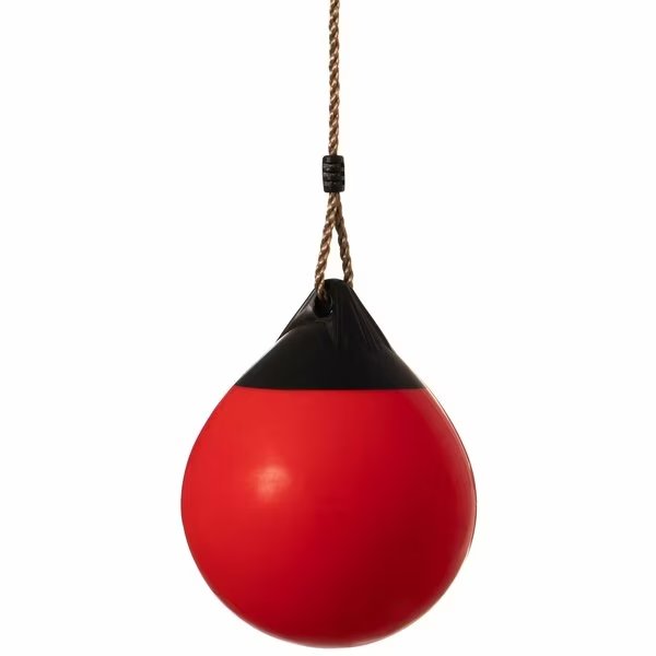 Hanging Adjustable Ball Round Swing, Inflatable Heavy Duty Rubber Round Swing Ball, Pump Included, Playberg, Mfr#: QI004559.RD