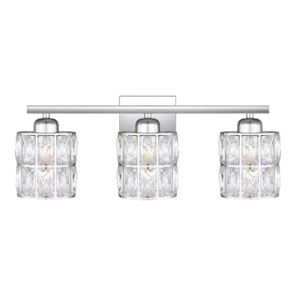Gibson 3-Light Polished Chrome Vanity Light, Quoizel, Mfr#: GIB8622C