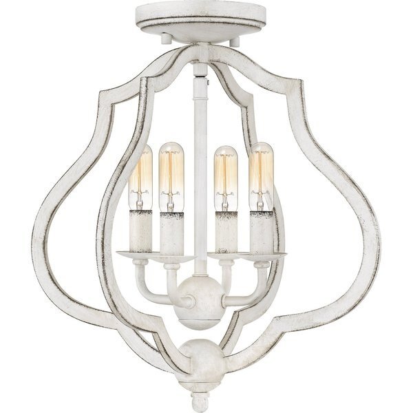 O'Keefe Semi-Flush Mount, Quoizel, Mfr#: OKF1715AWH