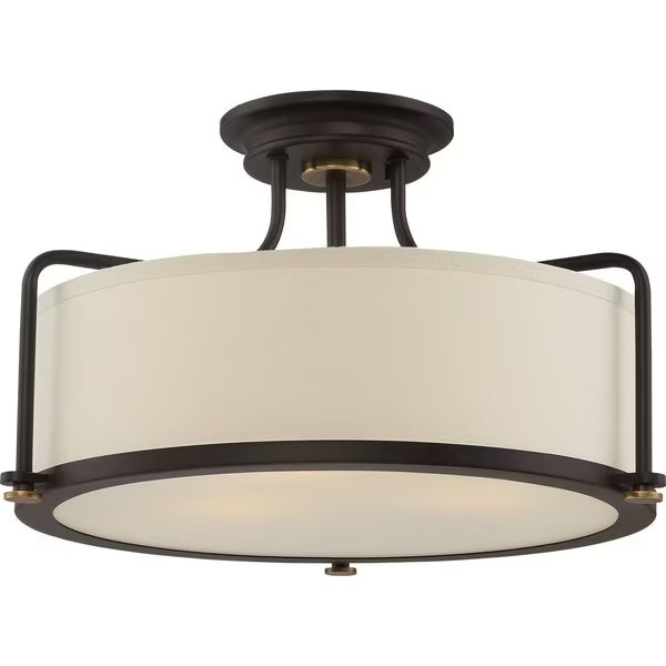 Calvary Semi-Flush Mount, Quoizel, Mfr#: QF1715WT