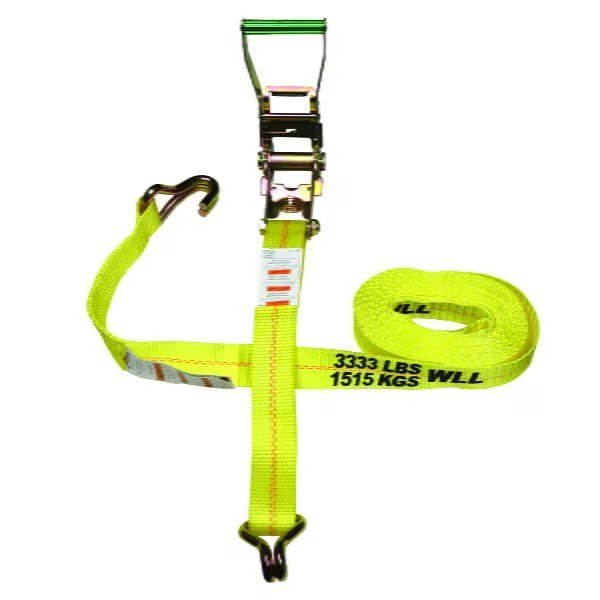 2″ X 27’ RATCHET STRAP W/J-HOOKS & LONG WIDE HANDLE, Ancra Cargo, Mfr#: 557-WHK