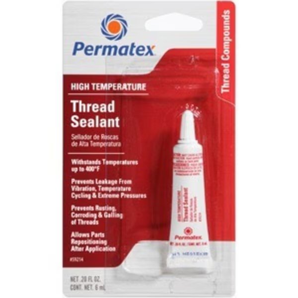 Permatex Automotive High Temp Thread Sealant 6ml Tube, Permatex, Mfr#: 59214