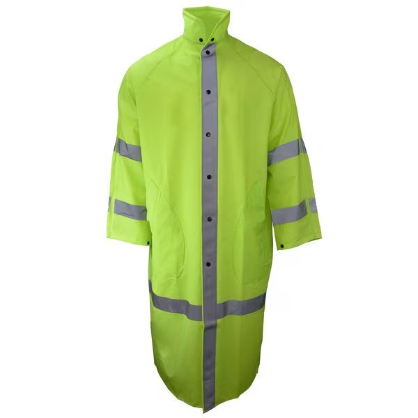 Outerwear Econo-Viz Coat w/Snap-On Hood-HV Lime-M, Neese, Mfr#: 10187-31-1-HLI-M