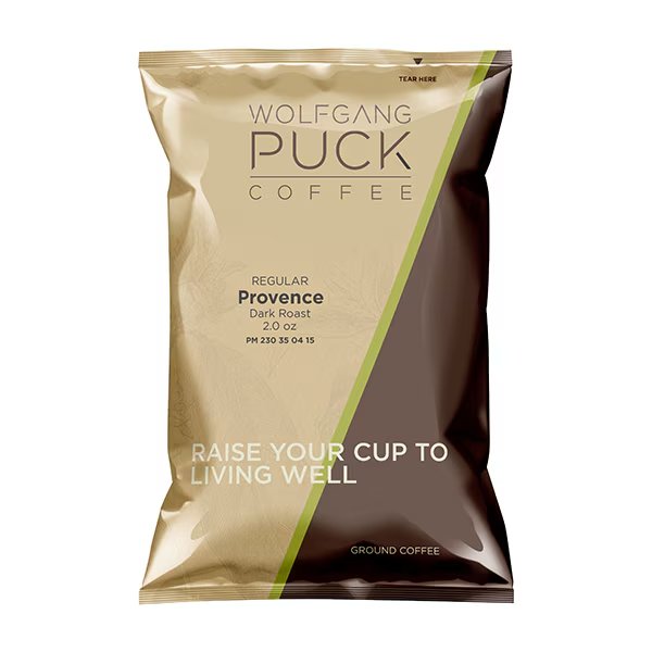 Provence French Roast 2.0 oz Fraction Packs, PK18 PK, Wolfgang Puck Coffee, Mfr#: 010620