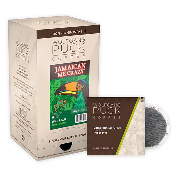 Jamaican Me Crazy ® Soft Coffee Pods, PK108 PK, Wolfgang Puck Coffee, Mfr#: 016447