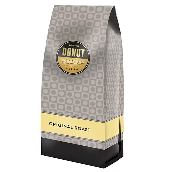 Whole Bean Coffee, Original Roast, 2 Lbs Bags, PK6 PK, Authentic Donut Shop Blend, Mfr#: CRI4443