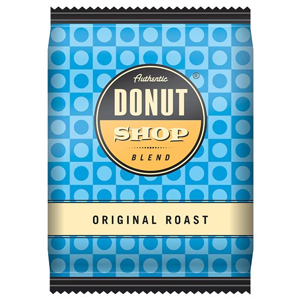 Donut Shop Original Roast, 1.5 oz Fraction Packs, PK42 PK, Authentic Donut Shop Blend, Mfr#: RI5600