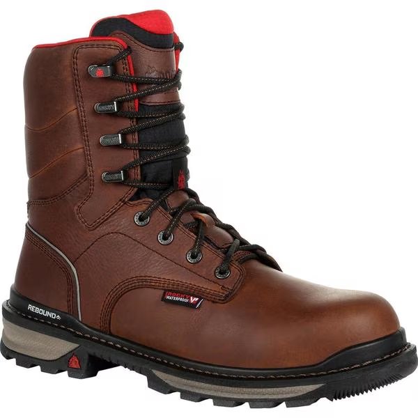 Rams Horn Waterproof Work Boot, 9M, Rocky, Mfr#: RKK0296