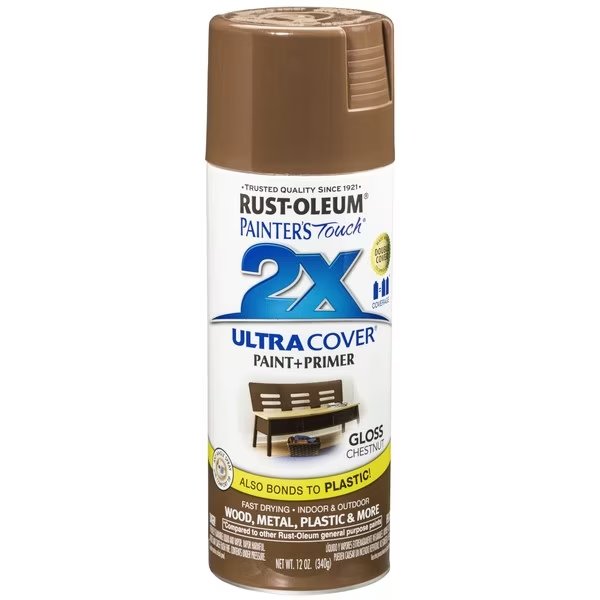 Spray Paint, Chestnut, Gloss, Solvent, 12 Oz