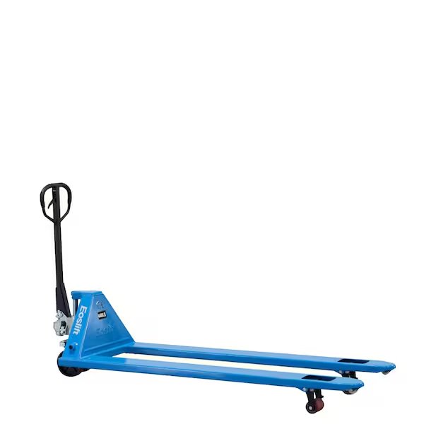 Industrial Grade M20L (72” long) Manual Pallet Jack 4,400 lbs. 27 in. x 72 in German Seal System with Polyurethane Wheels, Eoslift, Mfr#: M20L