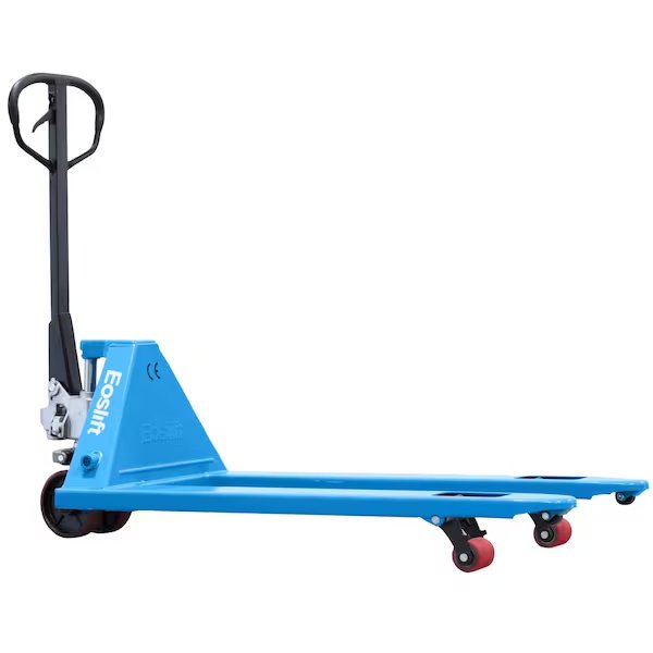 Professional Grade M25 Manual Pallet Jack 5,500 lbs. 27 in. x 48 in. German Seal System with Polyurethane Wheels, Eoslift, Mfr#: M25