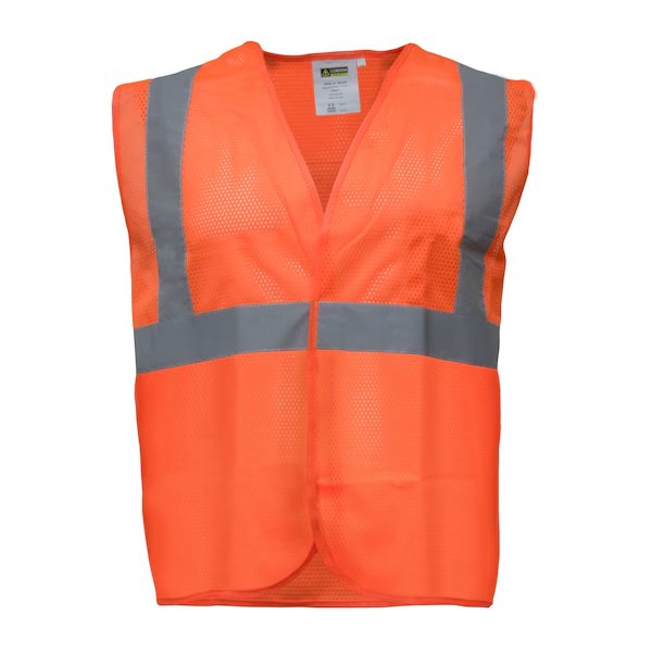 Hivis Mesh Safety Vest Hv Orange 2XL, Refrigiwear, Mfr#: 0199RHVO2XL