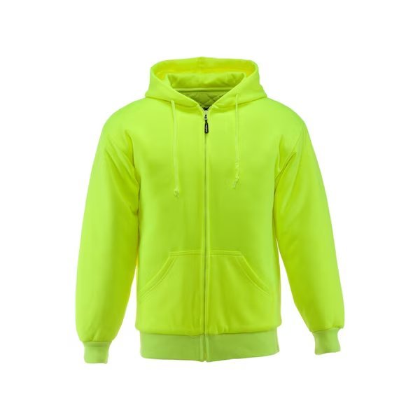 Insulated Quilted Sweatshirt Hv Lime 2XL, Refrigiwear, Mfr#: 0488RHVL2XL