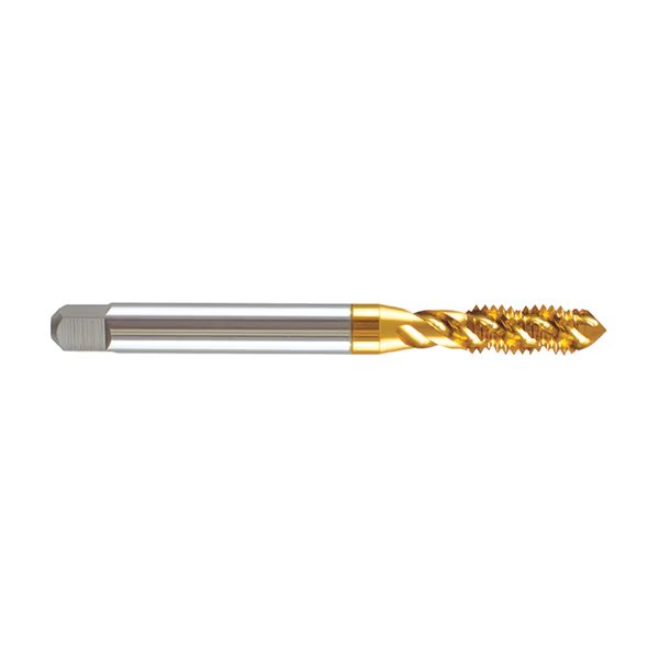 #2-56 NC H2 2 Flute Mod. Bottom SuperTuf SS-DA Spiral Flute Tap w TiN, Regal Cutting Tools, Mfr#: 073580MS