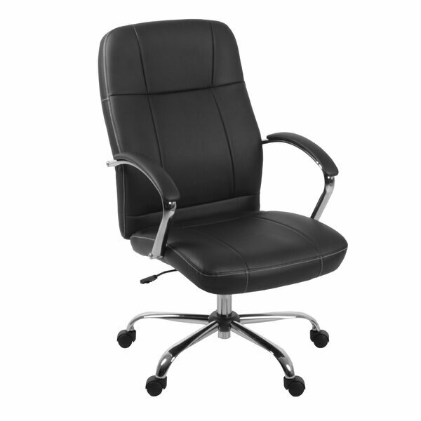 Cielo Conference Leatherette Executive Mid-Back Arm Office Chair, Black, Regency, Mfr#: 3010BK