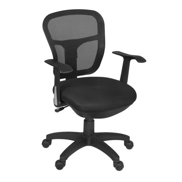 Black Seating > Swivel, 23 W 21 L 35.5 H, Metal|Fabric Seat, Harrison, Mfr#: 5125BK