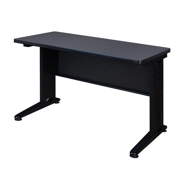 Rectangle Tables > Training Tables > Fusion Training Tables, 48 X 24 X 29, Wood|Metal Top, Grey, Fusion, Mfr#: MFTT4824GY