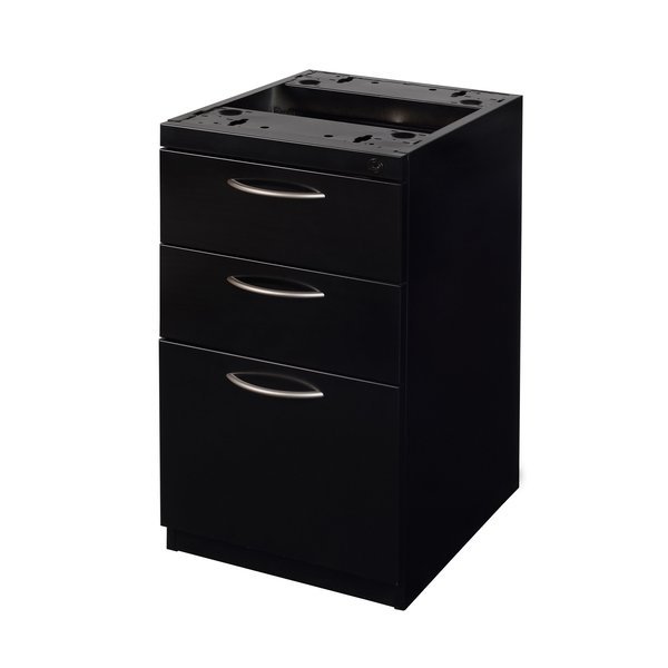 15 W Storage > Pedestal Desk Drawers > Fusion Metal Pedestals, Black, 15, Fusion, Mfr#: MPBBF18ABK