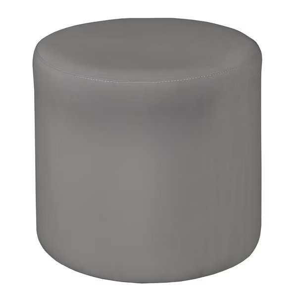 Regency Logan Round Stool Ottoman- Grey, Regency, Mfr#: N6262GY