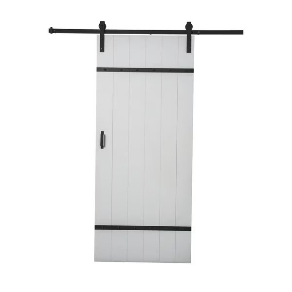 Renin 36 in. x 84 in.  Easy-Build Ready to Assemble Authentic Cross-Brace Barn Door Kit, Renin, Mfr#: BD069W01BW1BWE36084