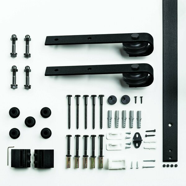 96 in Bent Strap Hardware Kit Matte Black, Renin, Mfr#: BD102K-09600-MB