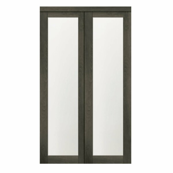 60 in. x 80 1/2 in. Euro 1-Lite Bypass Door Iron Age, Renin, Mfr#: EU2450IAFGE060080