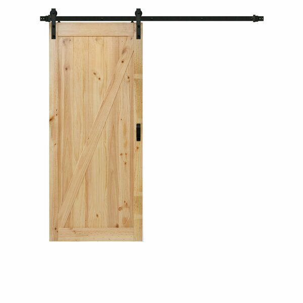 36 in. x 84 in. Easy-Build Barn Door Kit Salinas Z-Design, Renin, Mfr#: BD053K01PN1PNE36084