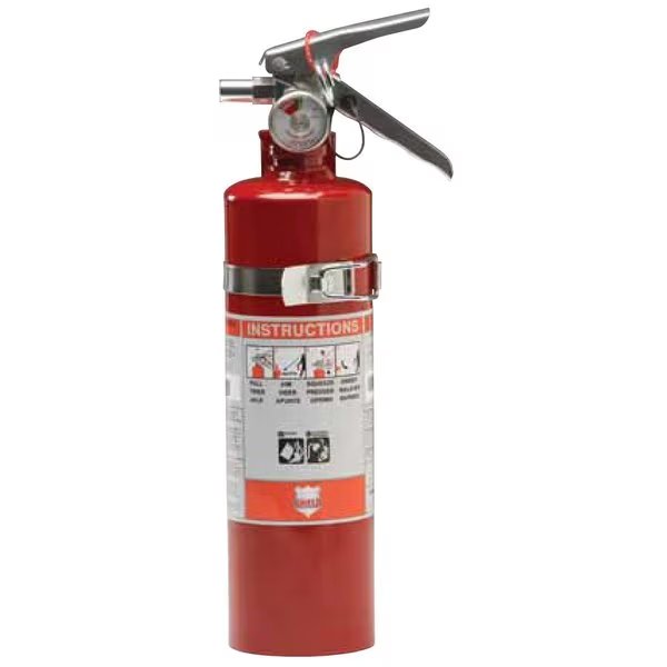Shield 10B:C 2.5Lb. Fire Extinguisher, Shield Fire Protection, Mfr#: 13415D