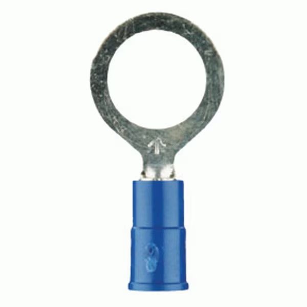 16-14 Gauge 3M Blue Vinyl #10 Ring Terminal, 100-Pack, Installbay By Metra, Mfr#: 3MBVRT10