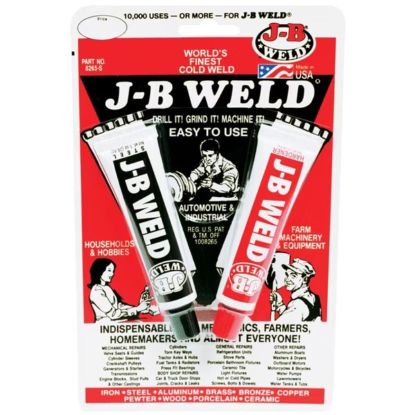 Cold Weld Compound w/ 1oz. Steel & 1oz. Hardener, J-B Weld, Mfr#: 8265S