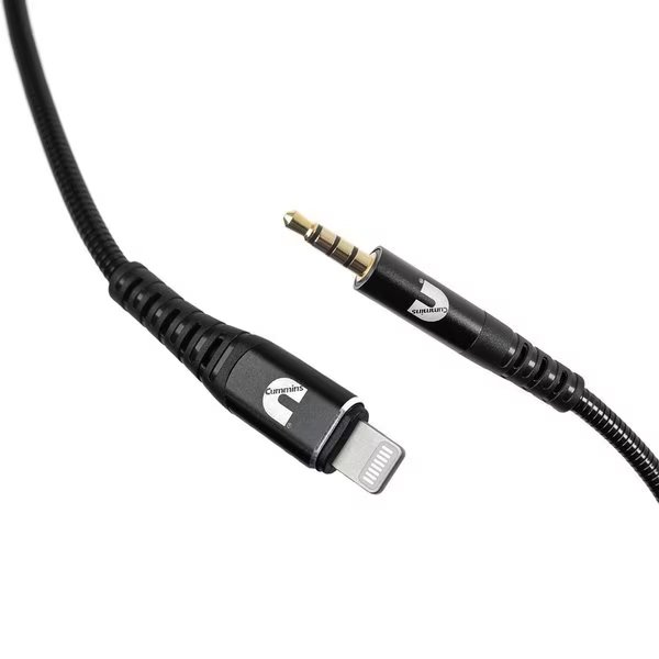 4ft Flex Steel Lightning Aux Cable, Cummins, Mfr#: CMN4706