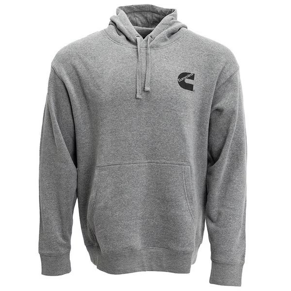 Pullover Fleece Hoodie Mens Htr Gry Lg, Cummins, Mfr#: CMN5000