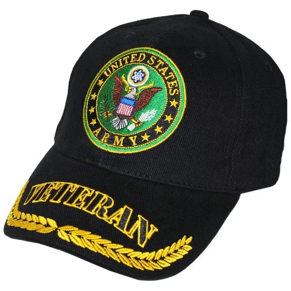 CAP  US ARMY VETERAN  BLACK, U.S. Military Merchandise, Mfr#: CP00108