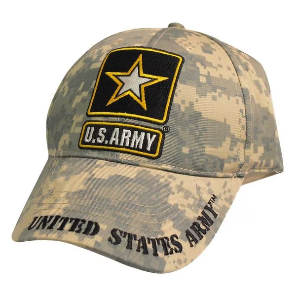 CAP  ARMY LOGO  CAMO, U.S. Military Merchandise, Mfr#: CP00127