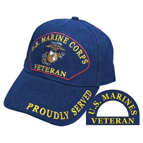 CAP USMC MARINES VETERAN NAVY, U.S. Military Merchandise, Mfr#: CP00307