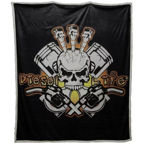 Injector Skull Sherpa Throw, Diesel Life License, Mfr#: DL02INJSK