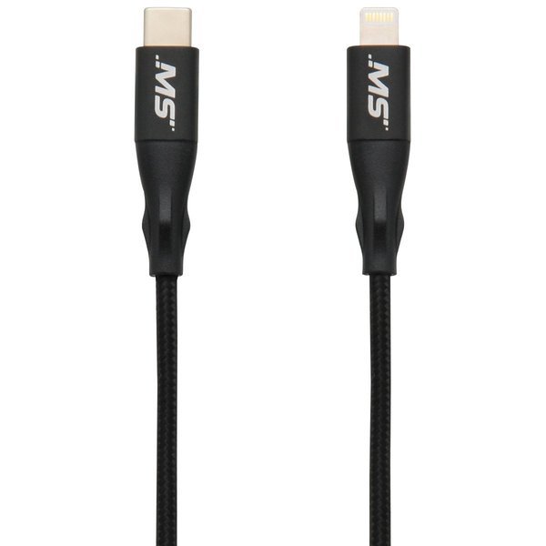 Lightningto USB-C Charge/Sync Cable Blac, Mobilespec, Mfr#: MB06900