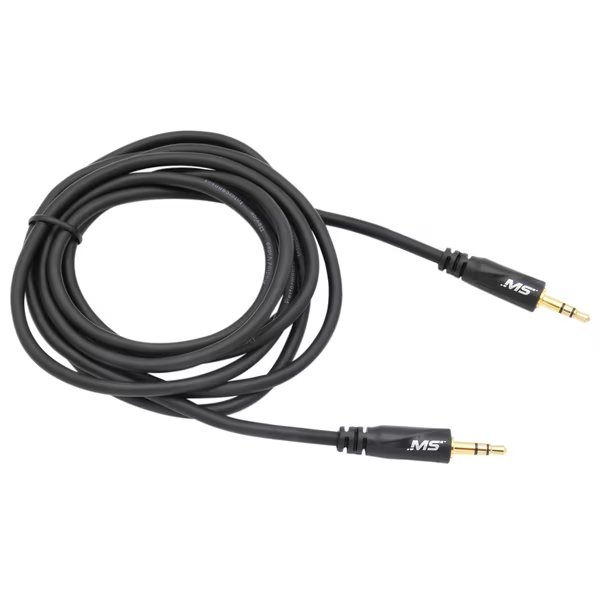 6' 3.5mm to 3.5mm Auxiliary Cable, Black, Mobilespec, Mfr#: MBS12101