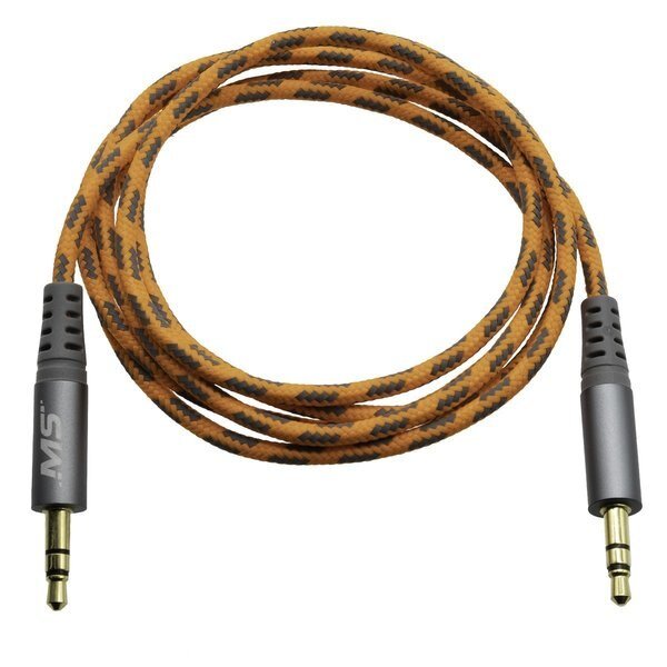 Hi-Vis 4Ft Aux Cable, Orange, Mobilespec, Mfr#: MBSHV0403