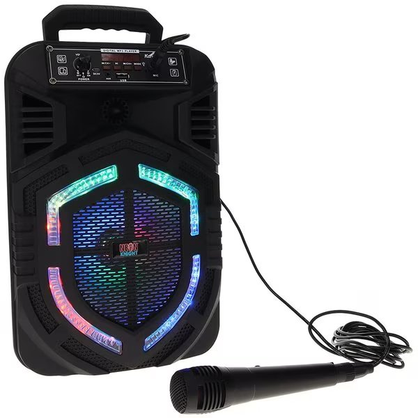 8 inch Tailgate Bluetooth Speaker Portable Speaker with Microphone, Neon Knight, Mfr#: NKTG