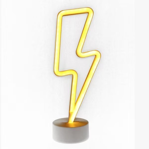 Neon Lightning Bolt Light, Neon Knight, Mfr#: NS1906010