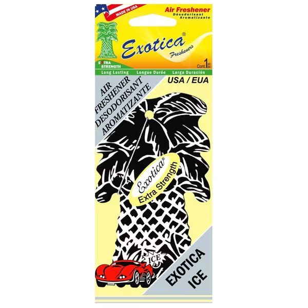 AIR FRESHENER ICE/SINGLE TRILINGUAL, Exotica Fresheners, Mfr#: PT1ICE