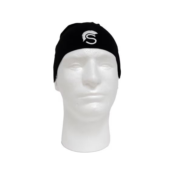 Mens Knit Cuffed Beanie Logo Cuff Knit Watch Cap One Size - Black, Scipio, Mfr#: SCBEANIEBK