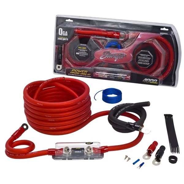 AMPKIT, 0/1GA, POWER ONLY, OFC, ANL FUSEHLDR, Stinger Electronics, Mfr#: SK4201