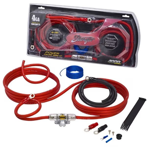 AMPKIT, 4GA, POWER ONLY, OFC, MINI-ANF FHLDR, Stinger Electronics, Mfr#: SK4241