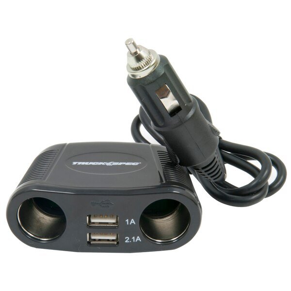 4-Way 12-Volt Adapter, Truckspec, Mfr#: TS431USB