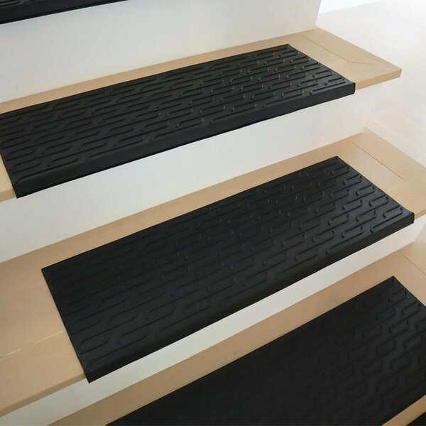 Chelsea Rubber Stair Mats - 9.75" x 29.125" - 6 pack, Rubber-Cal, Mfr#: 10-104-023-6pk