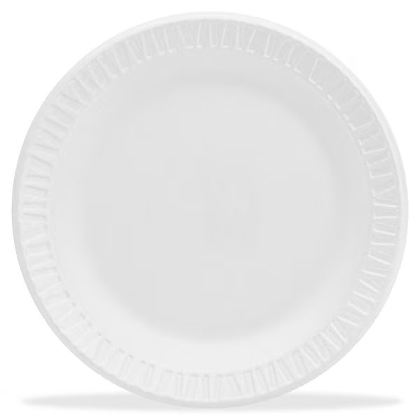 Plate, 9", Unlaminated 4PK, Dart Container, Mfr#: DCC9PWCR
