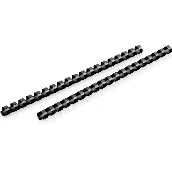 Binding Spines, 19-Hole, 85-Sheet Capacity, 1/2", 125/BX, BK PK, Mead, Mfr#: MEA4000134